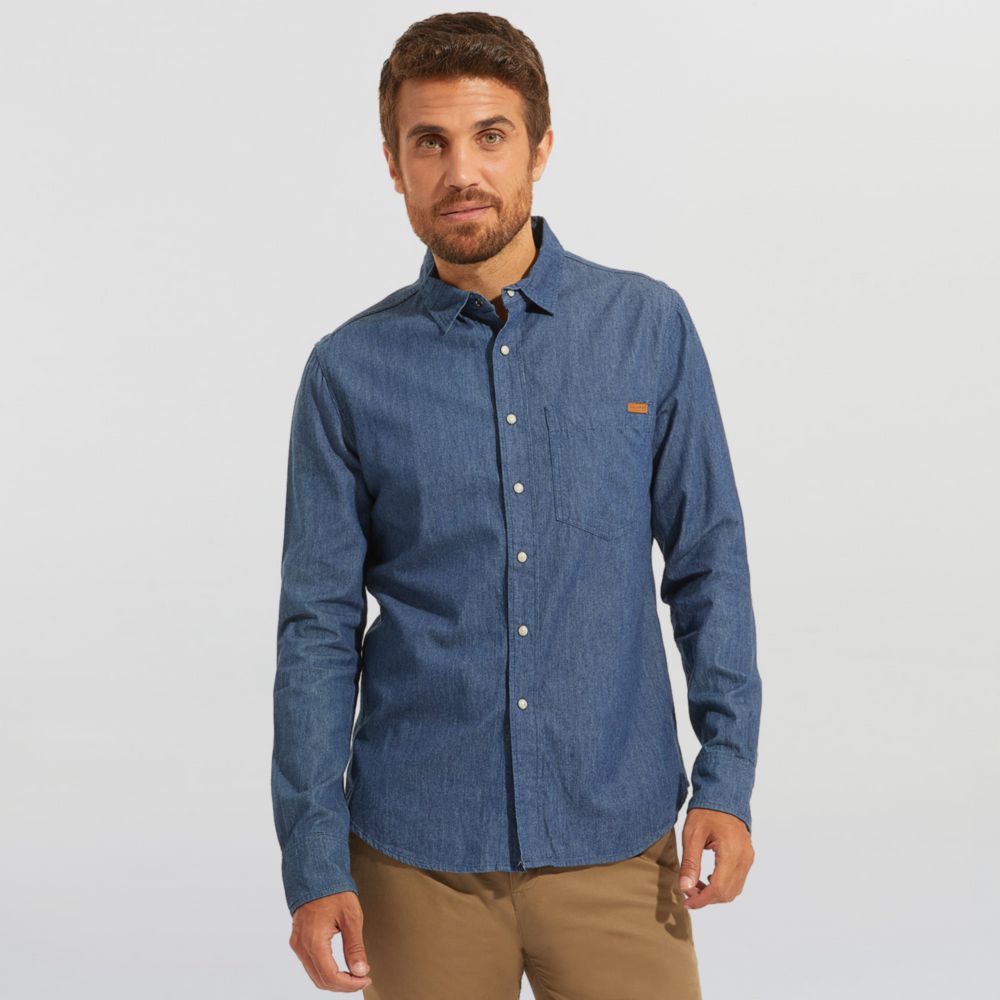 camisas jeans para hombre