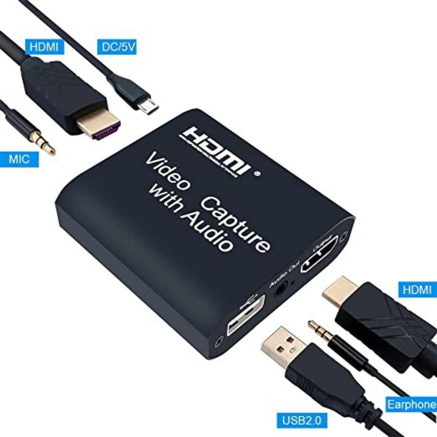 Capturadora De Video Usb 3 0 Hdmi Capture Con Audio Y Microfono 4k