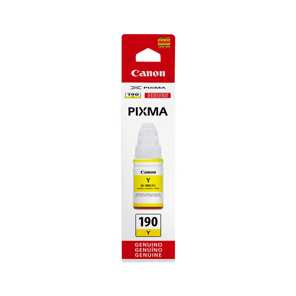 Tinta para impresora Canon GI-190 Y Amarillo | Oechsle.pe - Oechsle