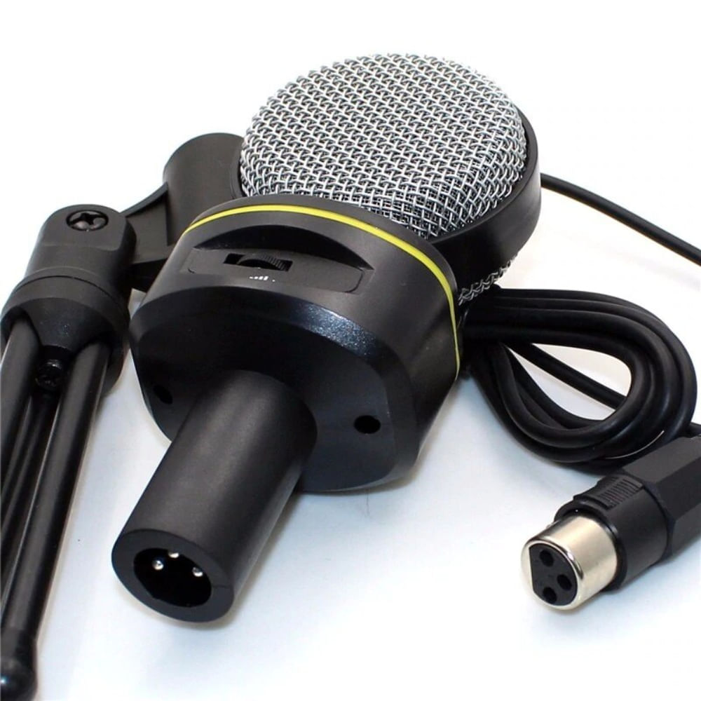 Micrófono Condensador Andowl Profesional con Tripode 3.5mm - Promart