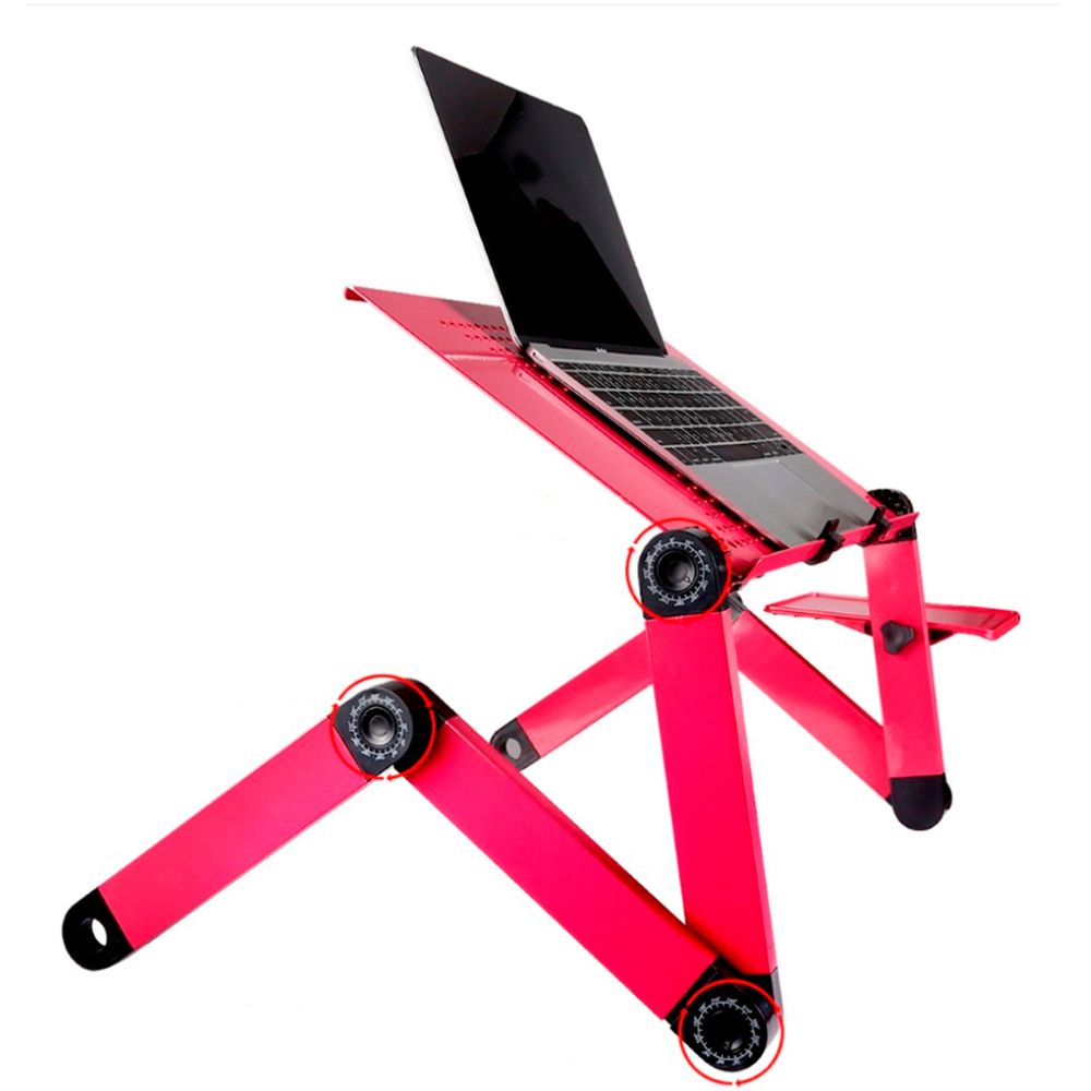 Mesa Cooler Laptop Plegable con Posa Mouse Fucsia