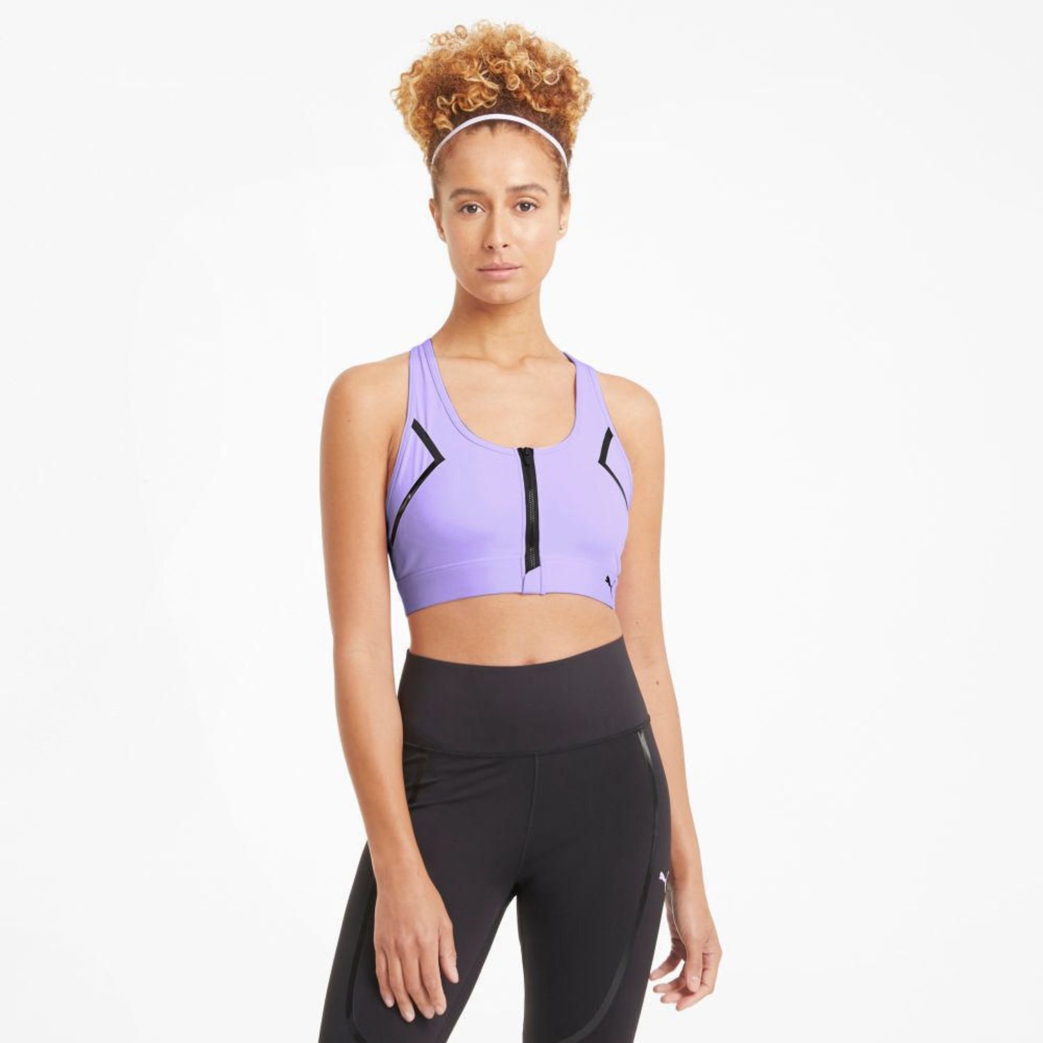 Top Deportivo Puma Mujer 520295 16 High Impact Front Zip B Lila |  Oechsle.pe - Oechsle
