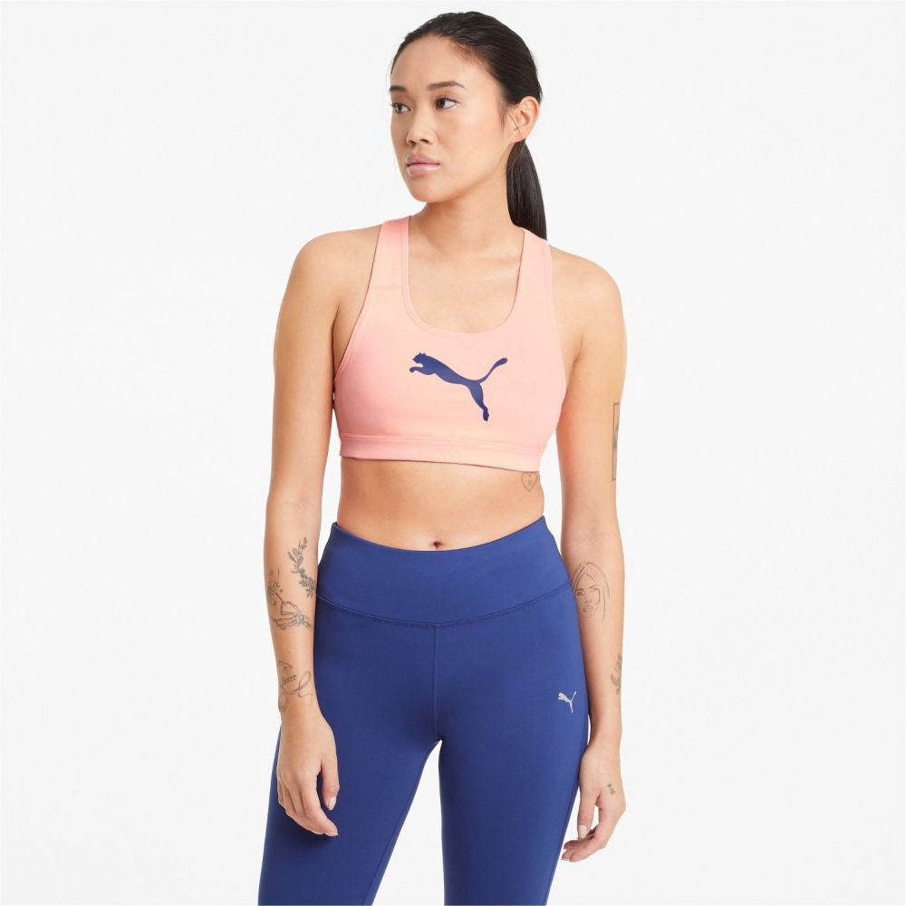 Top Deportivo Puma Mujer 520304 25 Mid Impact 4Keeps Bra Melón | Oechsle.pe  - Oechsle