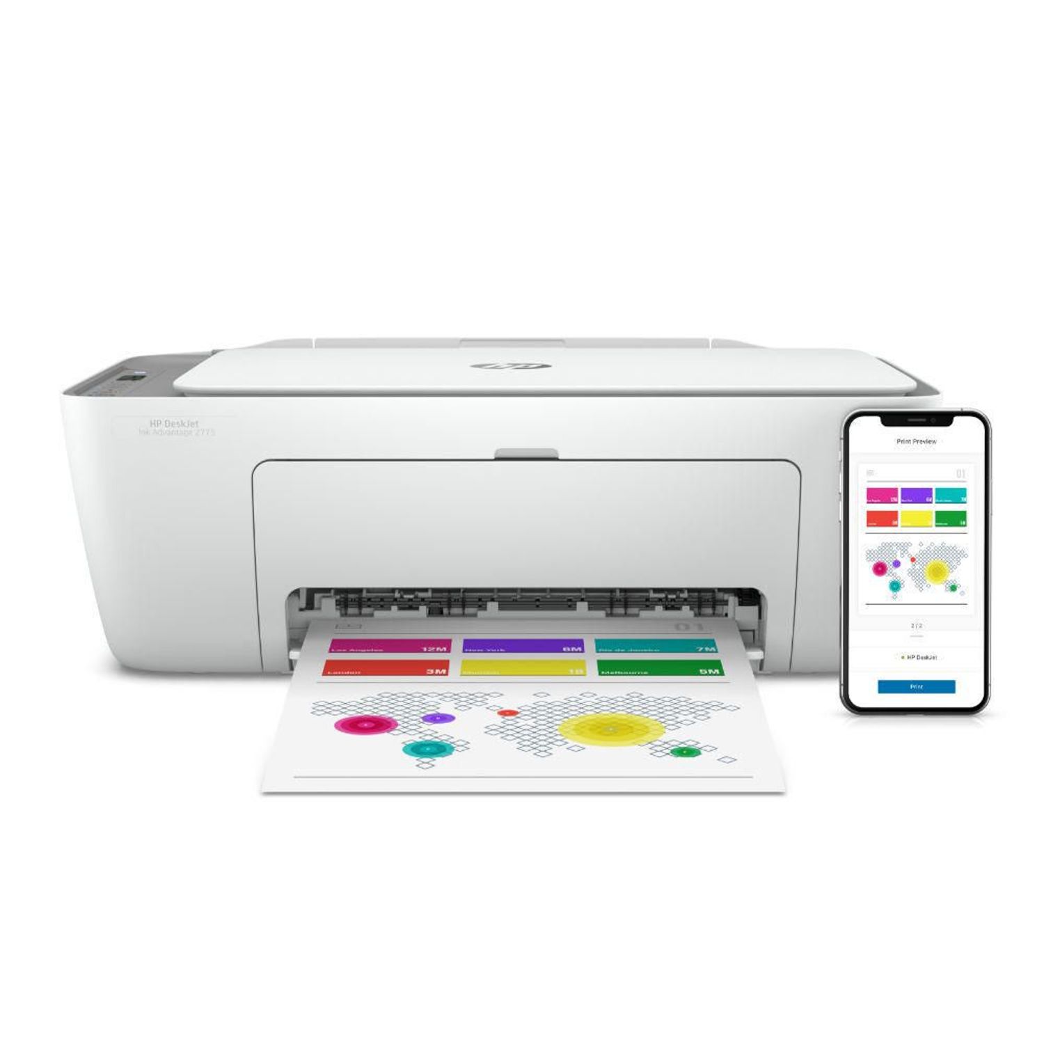 Multifuncional HP DeskJet Ink Advantage 2775 | Oechsle.pe - Oechsle