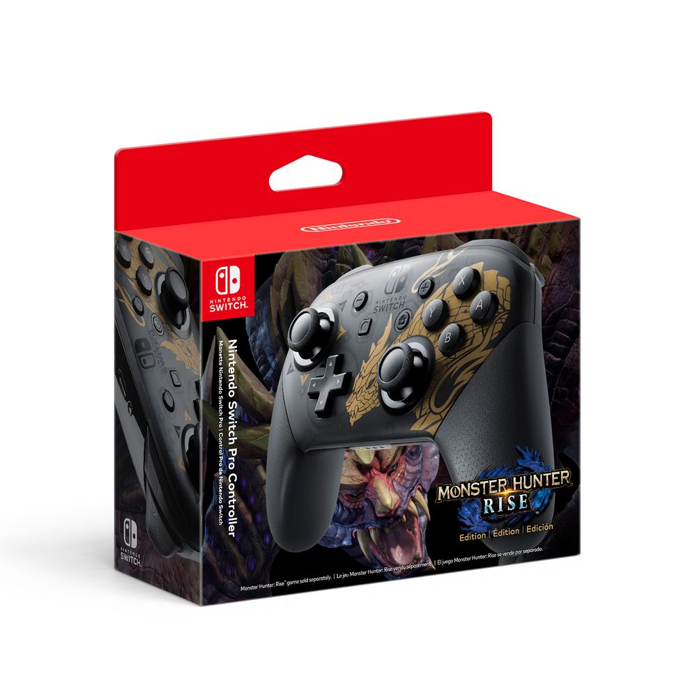 Mando Nintendo Switch Pro Controller Monster Hunter Rise