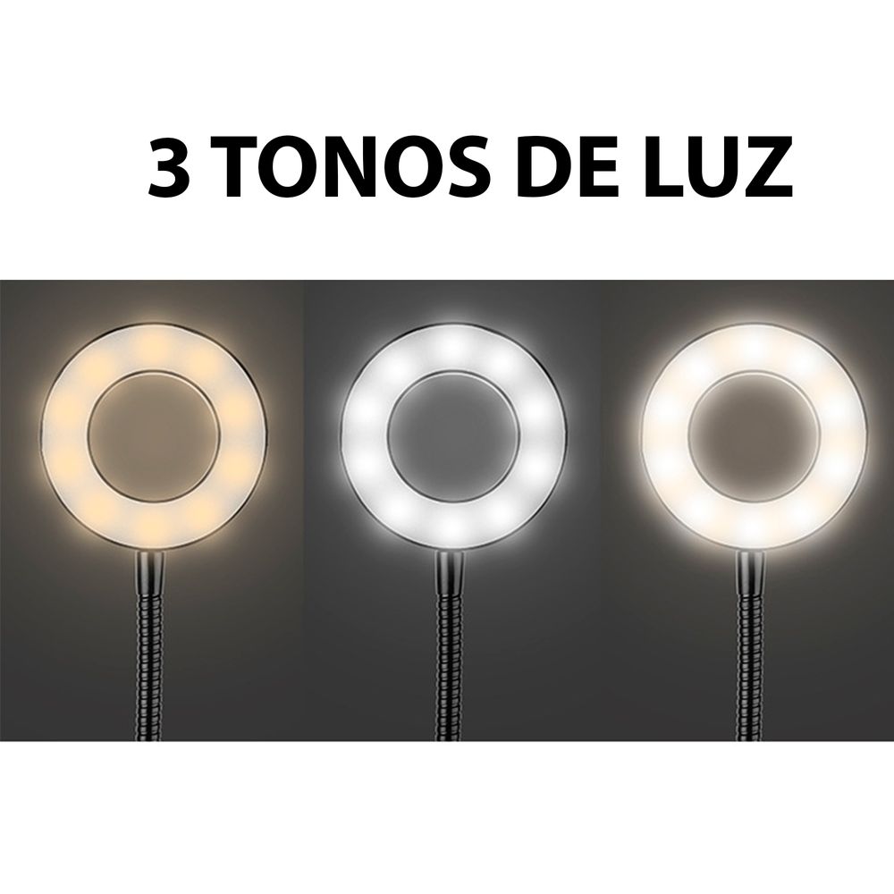 Aro de luz led con soporte para movil - Oechsle