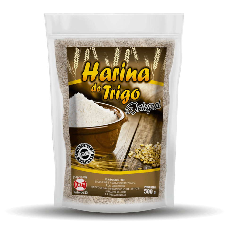 Harina de Trigo Integral KATY Doypack 500 g