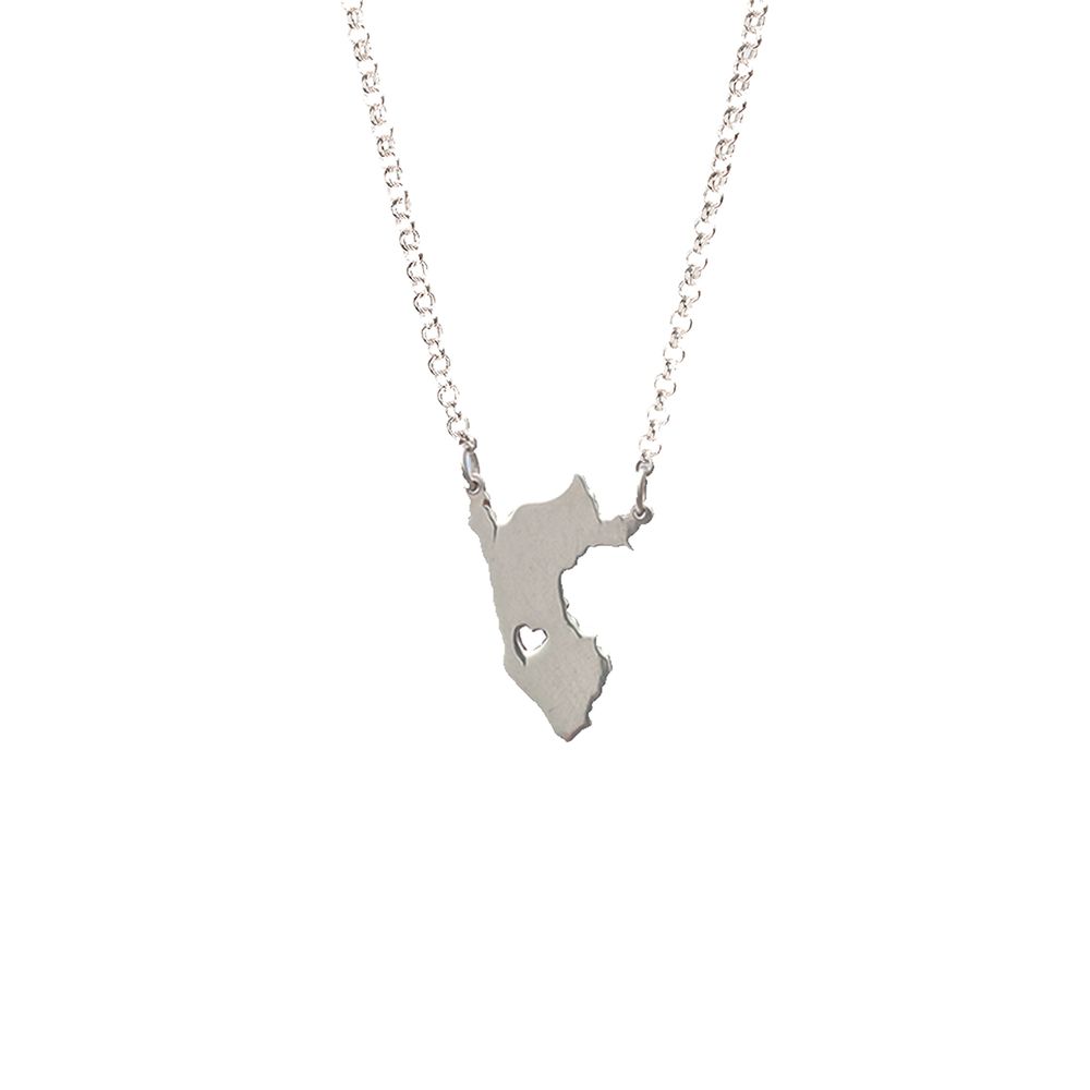 Cadena y Dije del Mapa del Peru