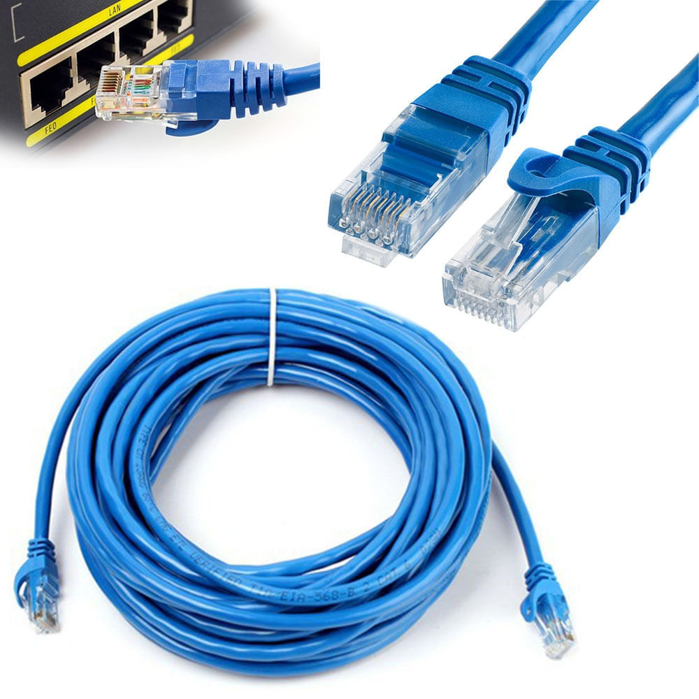 Cable de Red Utp Cat 6 Nuevo Sellado Testeado Rj45 20 Metros