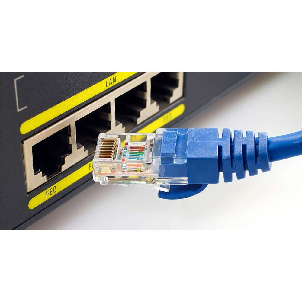 Cable de internet red utp armado cat5e buena calidad interior 20 mts