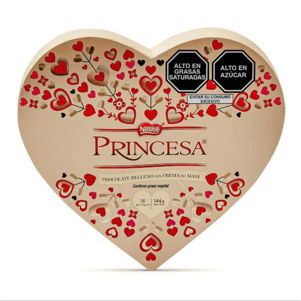 Chocolates Princesa Nestle Corazon x 18 piezas