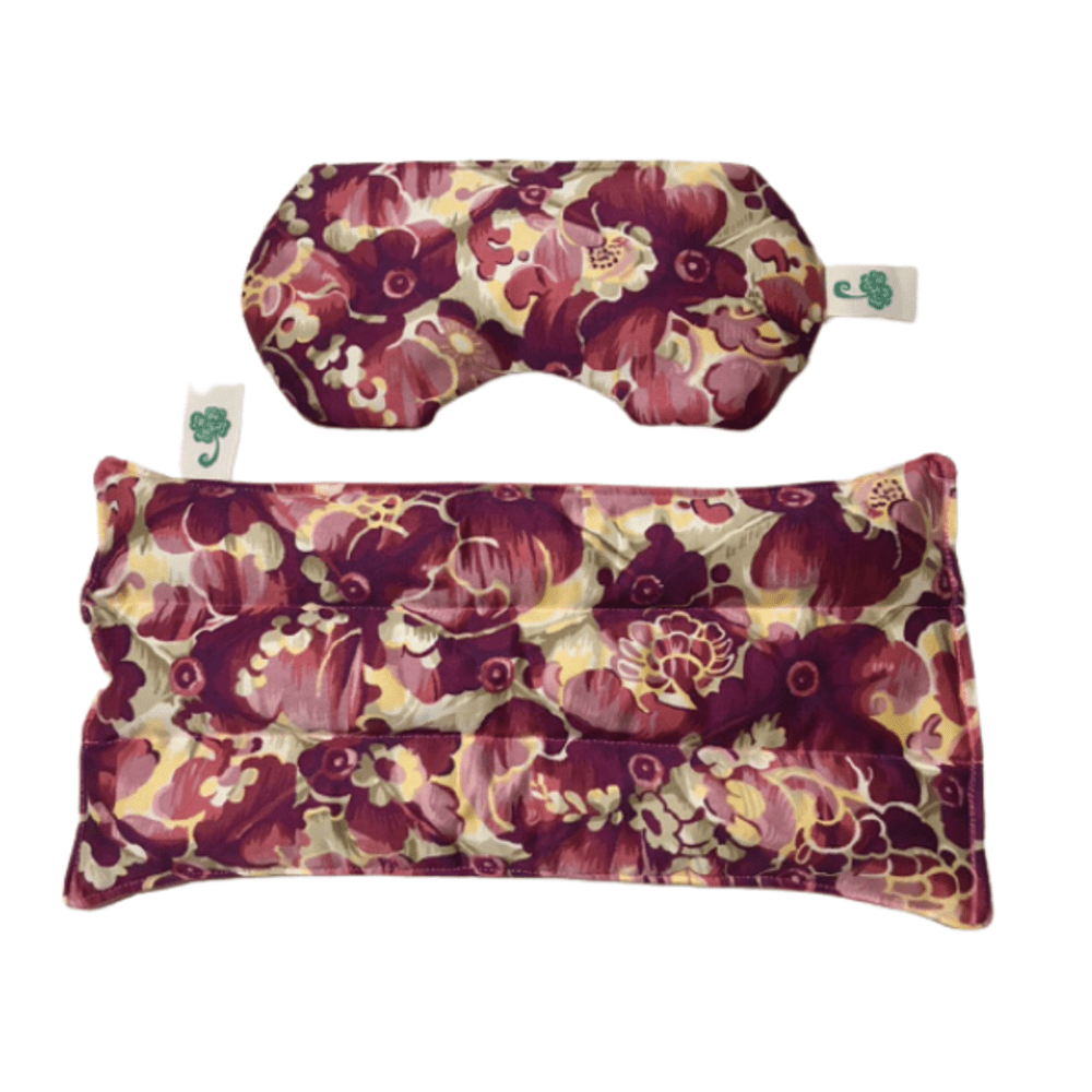 Combo Relajante Natuterapia: Antifaz + Almohadilla Estandar de Semillas