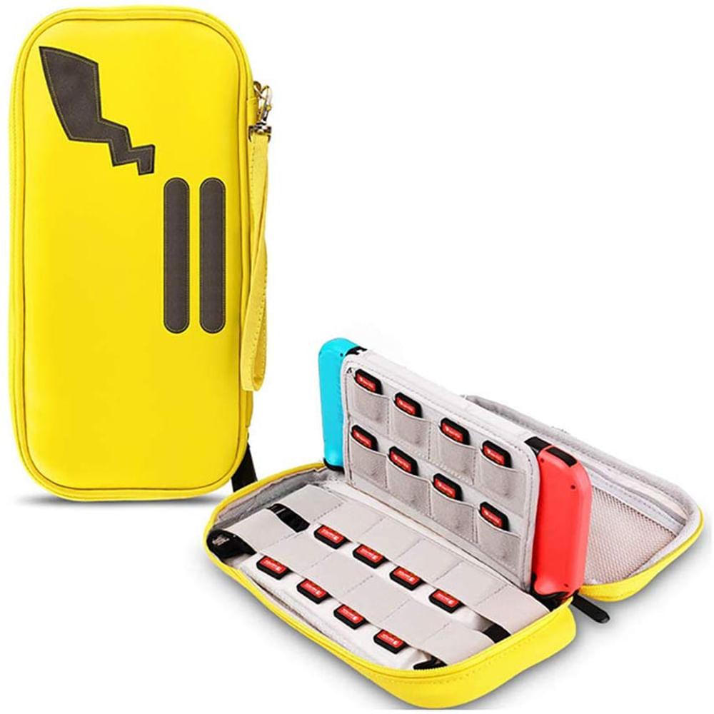 Estuche para Nintendo Switch y Oled Protector Pikachu Amarillo