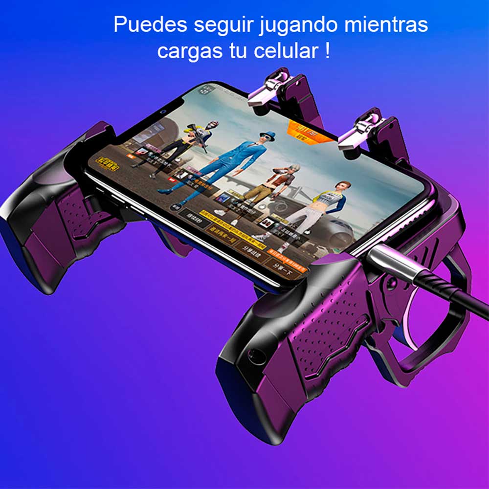 Pack Gatillos para Celular Android iOS K21 + 2 Guantes para Dedo Gamer