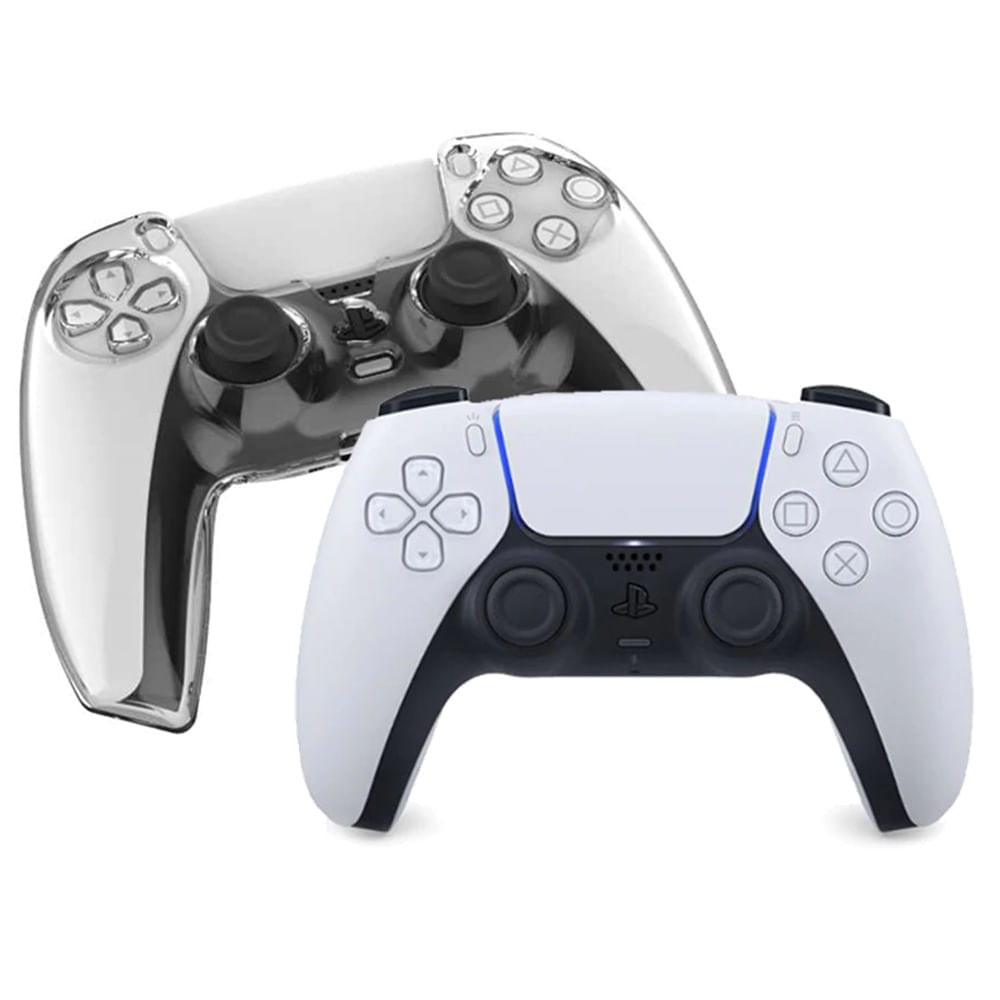Case para Mando PS5 Dualsense Protector Rigido Transparente