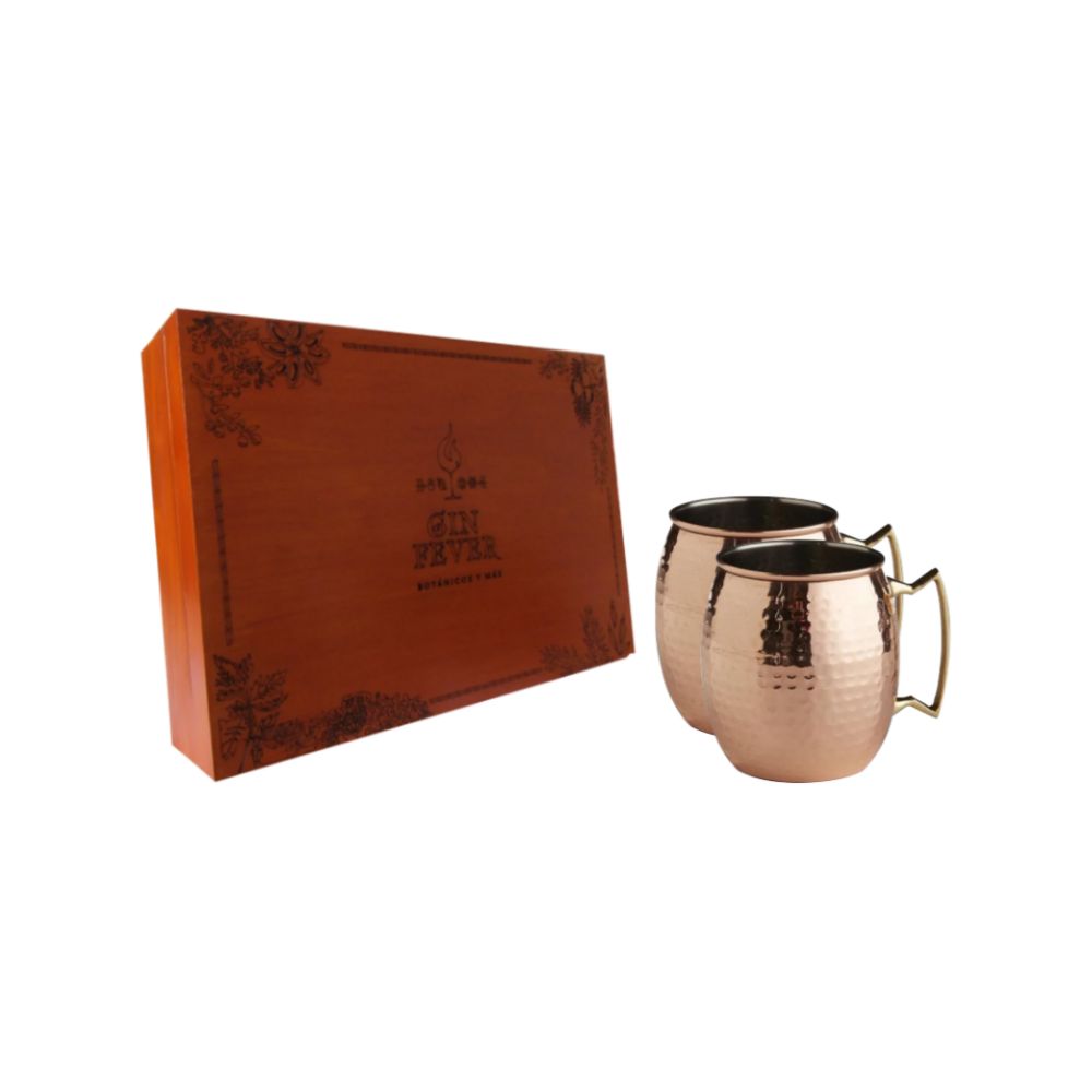 Kit Premium + 2 Copper Mugs Gin Fever