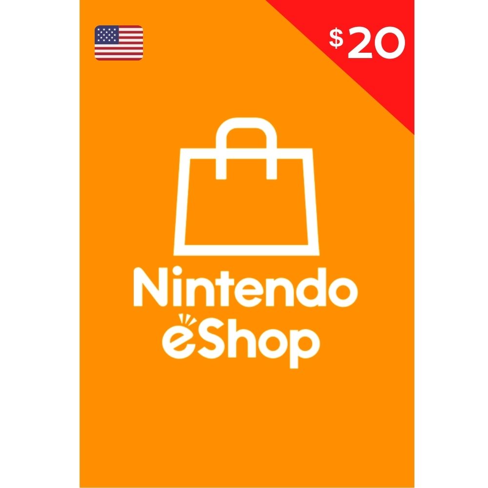 Codigo Nintendo eShop Gift Card 20 USA Tarjeta Nintendo 20$ Switch 3DS (Digital)