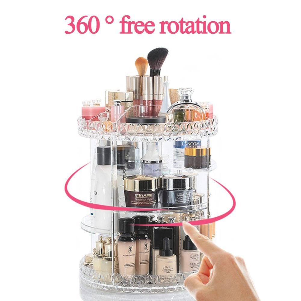 Organizador de Maquillaje Cosmeticos Giratorio con Rotacion 360