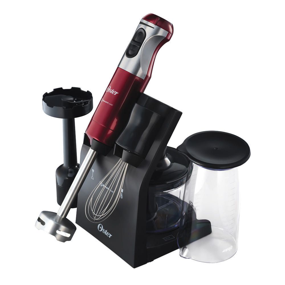 Batidora de Inmersión Oster FPSTHB2801051 800W Rojo Metálico con Accesorios