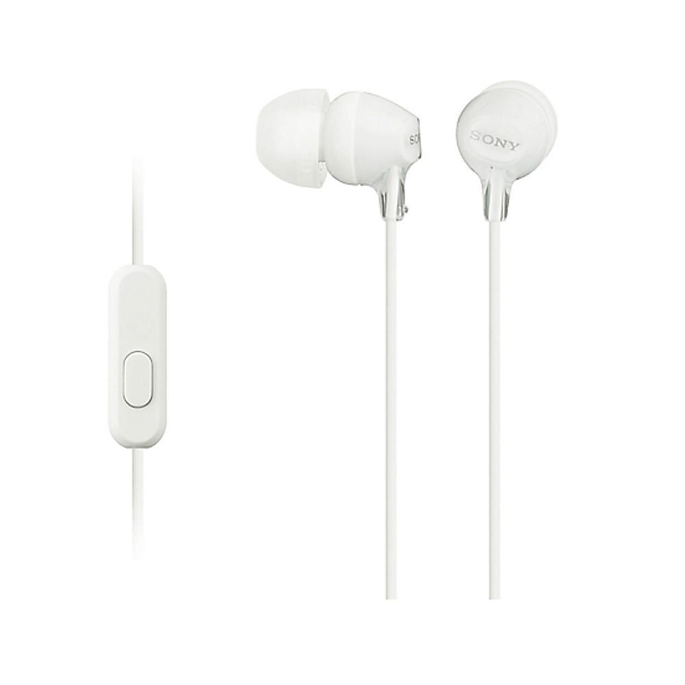 Audífonos Sony MDR-EX15AP In Ear con Micrófono Blanco