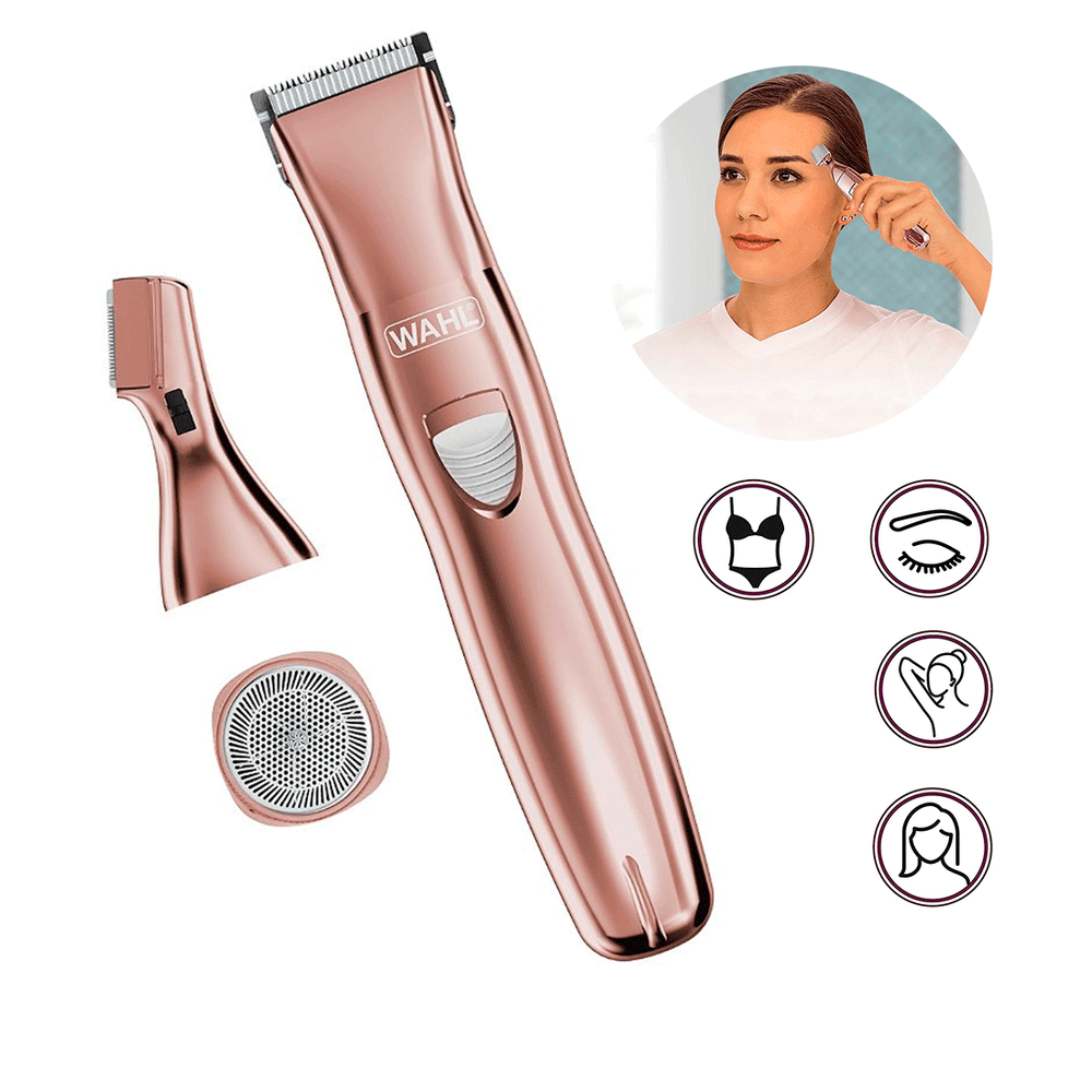 Kit de Afeitar Mujer con 3 cabezales WAHL 9865-2901 ROSADO