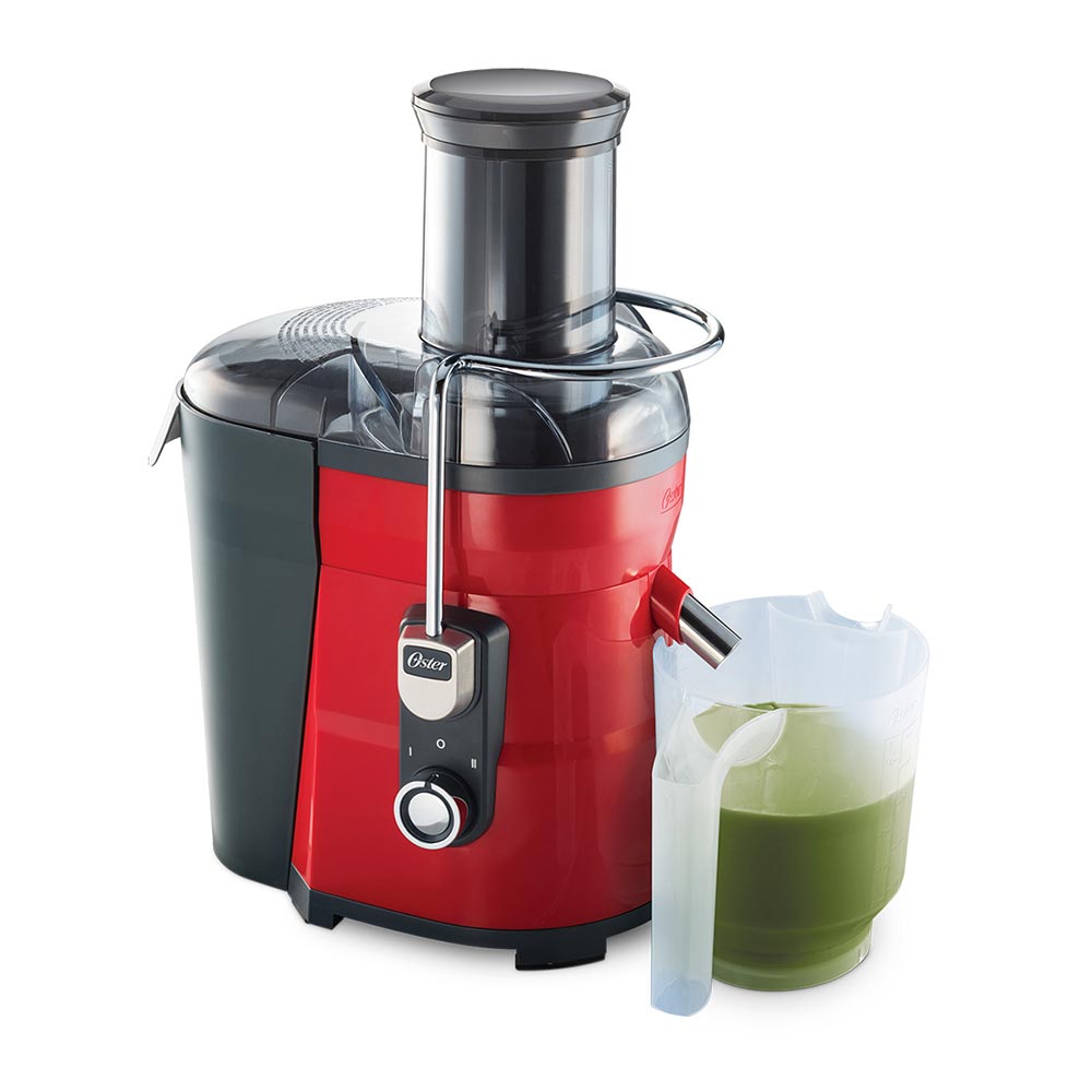 Extractor de jugo oster prensado frio rojo new arrivals