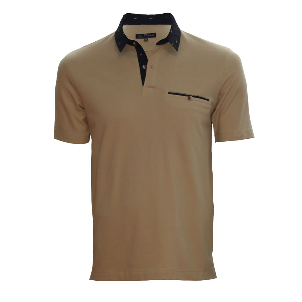 Polo Rapel Camisero Pique Beige S | Oechsle - Oechsle