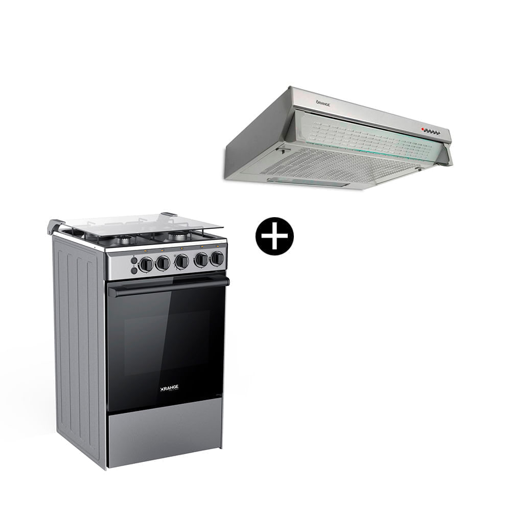 COMBO Cocina a gas Barcelona 20"" + Campana frontal 60cm