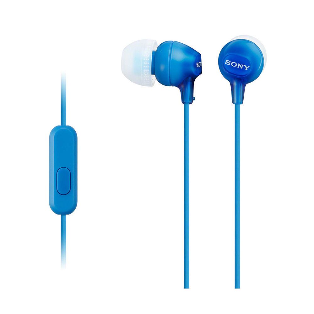 Audífonos Sony MDR-EX15AP In Ear con Micrófono Azul