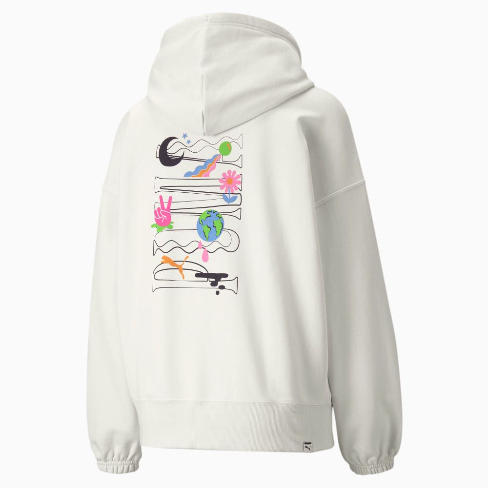 Polera Puma Mujer 531674 73 Downtown Graphic Hoodie Marfil | Oechsle.pe -  Oechsle
