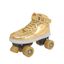 Patines Quad con Luces Talla 34 Dorado