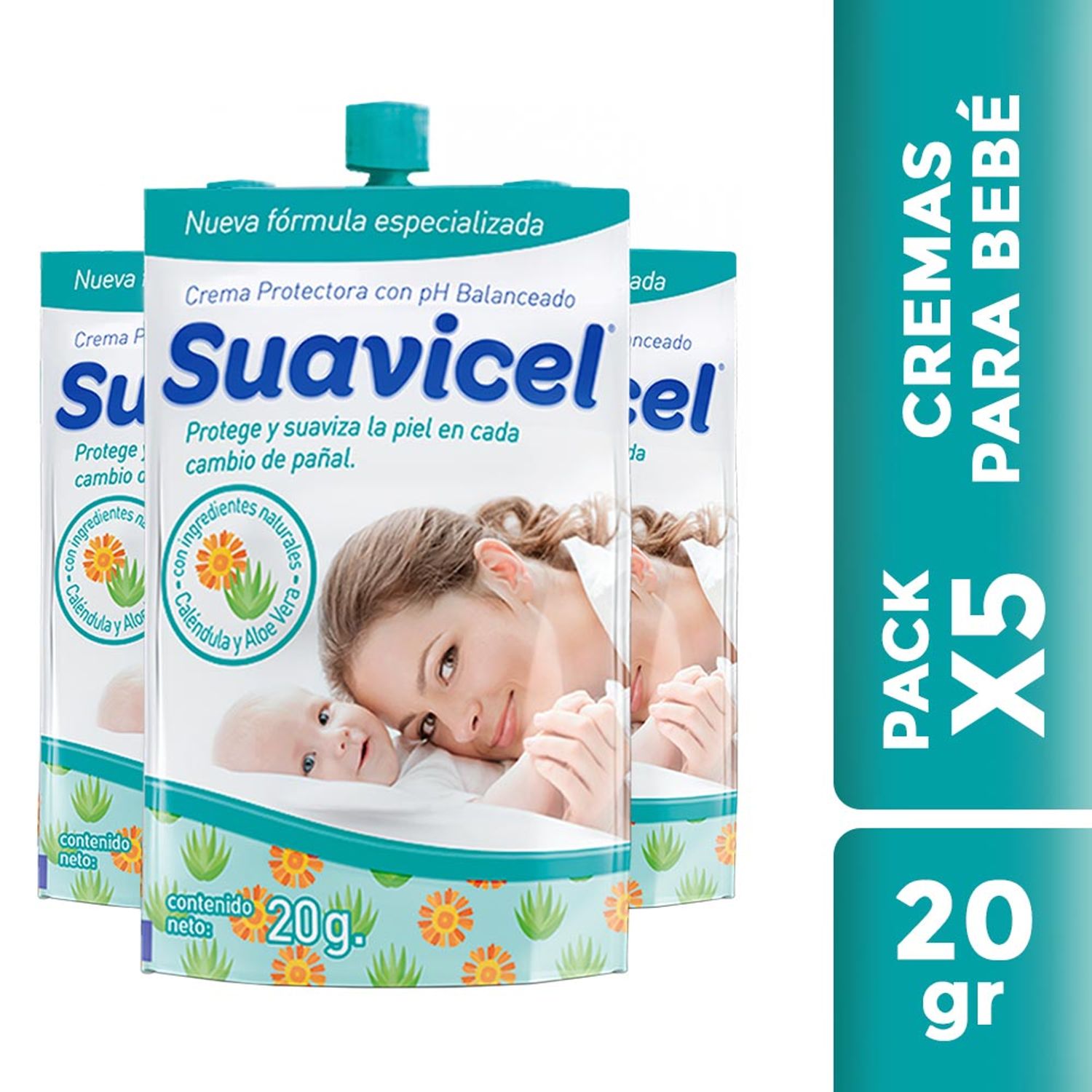 Crema para bebe Suavicel en Sachetubos Ganchera de 5 20g | Oechsle - Oechsle