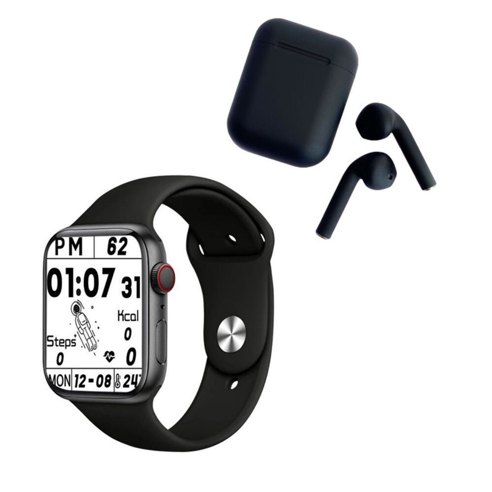 Pack Smartwatch HW22 PRO Negro y Audifono Negro | Oechsle - Oechsle