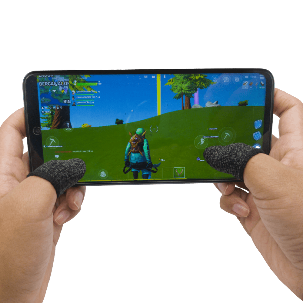 Guante Funda Manga Dedales Grip De Dedos Gamer Antisudor Negro