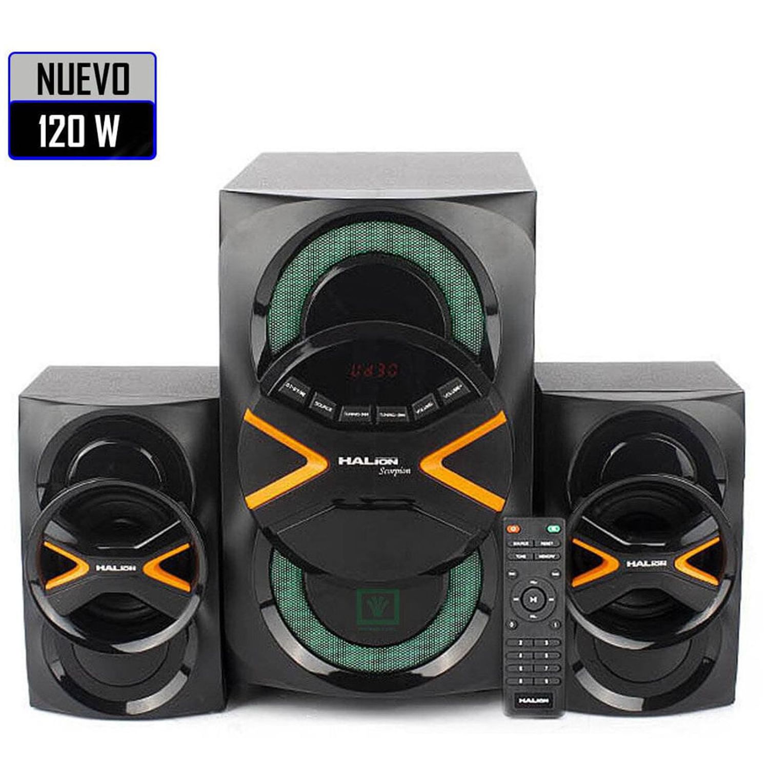 Parlante Halion 2.1 Scorpion Subwoofer HA290BT 120Watts BT USB