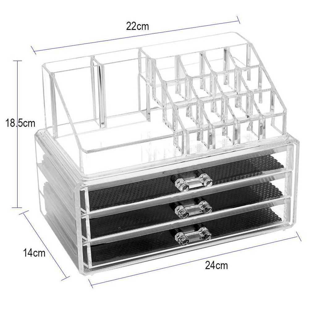 Organizador de Maquillaje OC-001 2 en 1 Tres Niveles - Promart