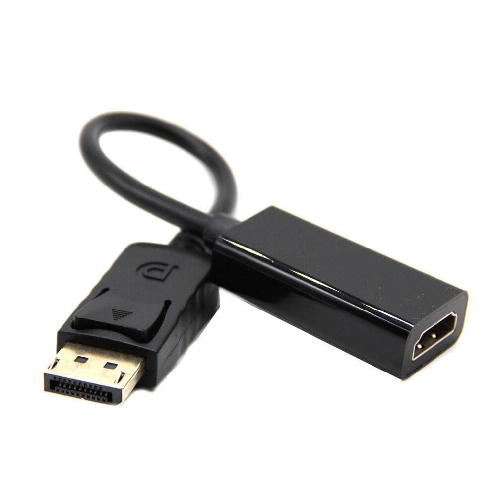 Adaptador Convertidor Display Port Dp a HDMI Dp Macho a HDMI Negro Oechsle Oechsle