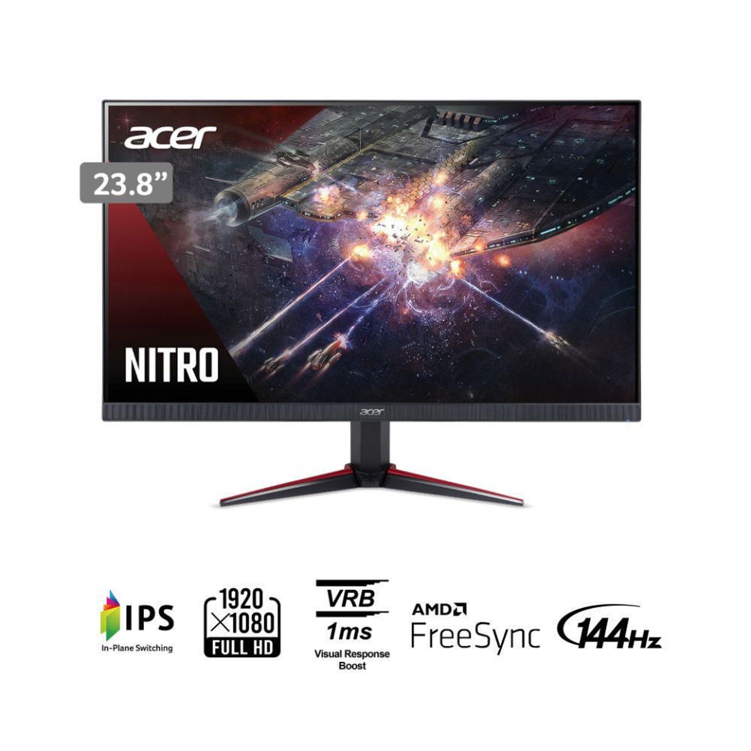 Monitor Acer Nitro gaming VG240Y 23.8” FULL HD LED IPS 144HZ | Oechsle.pe -  Oechsle