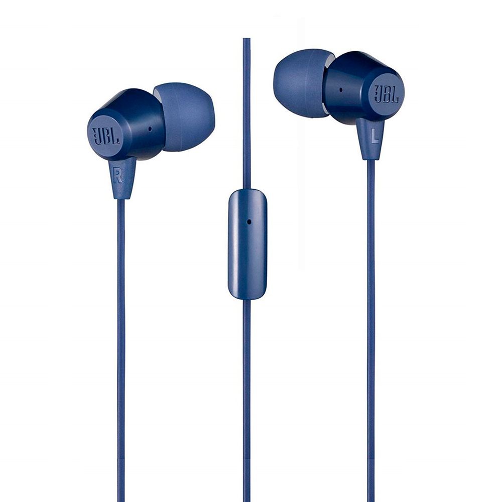 Audifonos JBL C50HI In-Ear 3.5 mm Con Microfono Azul