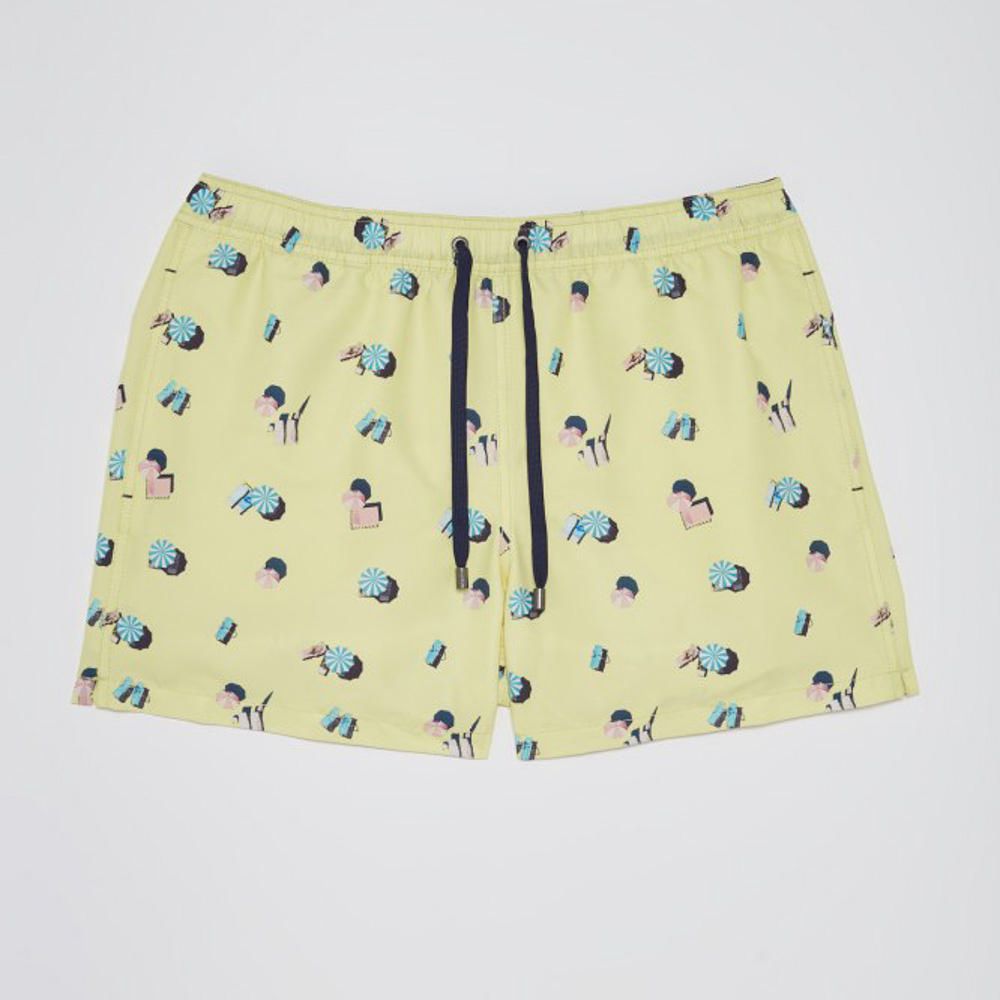Ropa De Baño De Baño Sfera Hombre Estampado Amarillo Claro | Oechsle.pe -  Oechsle