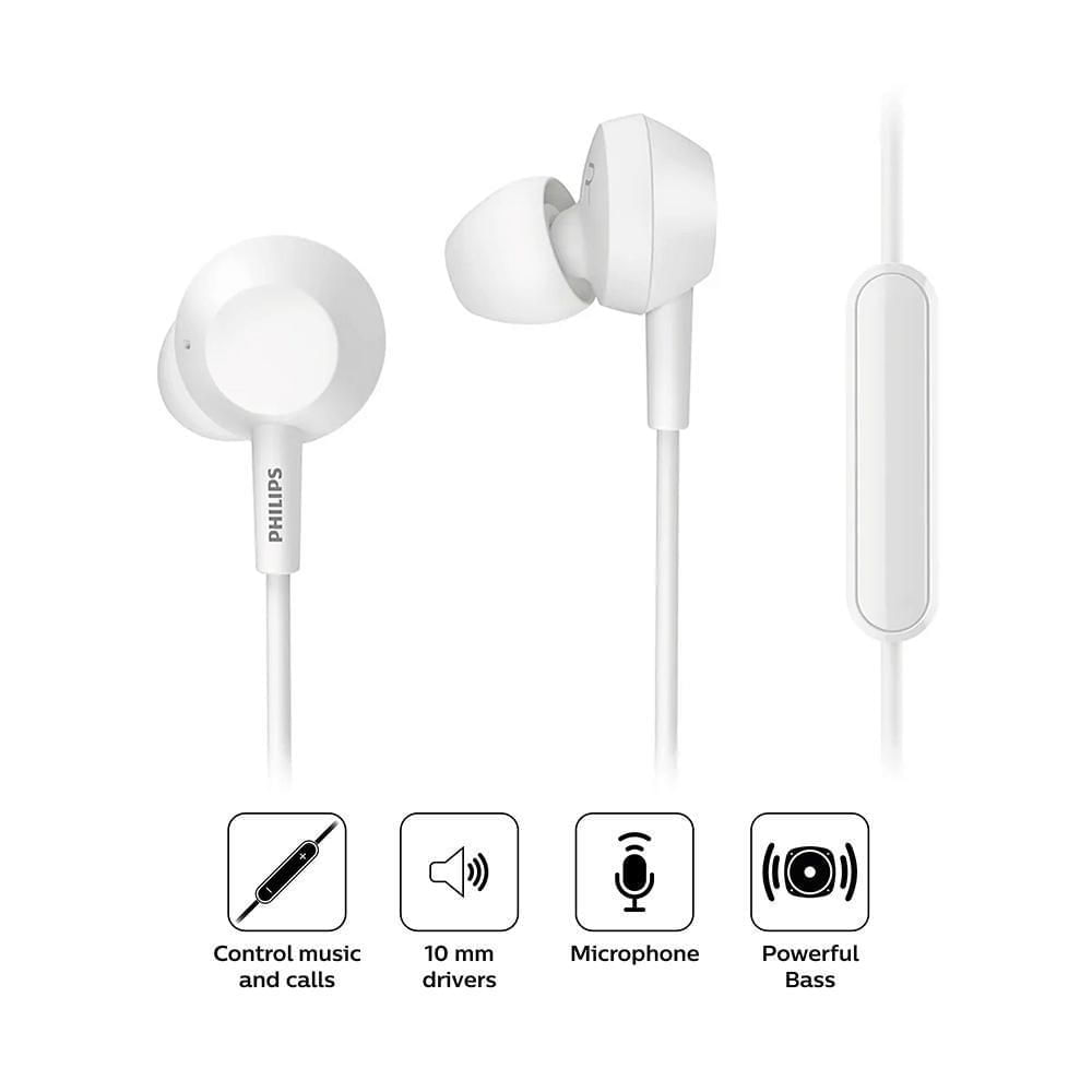 Audífonos Philips TAE4105WT Blanco