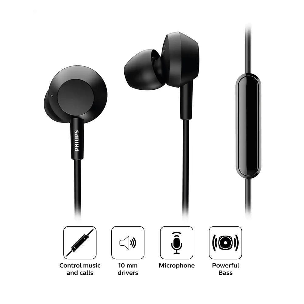 Audífonos Philips TAE4105BK Negro