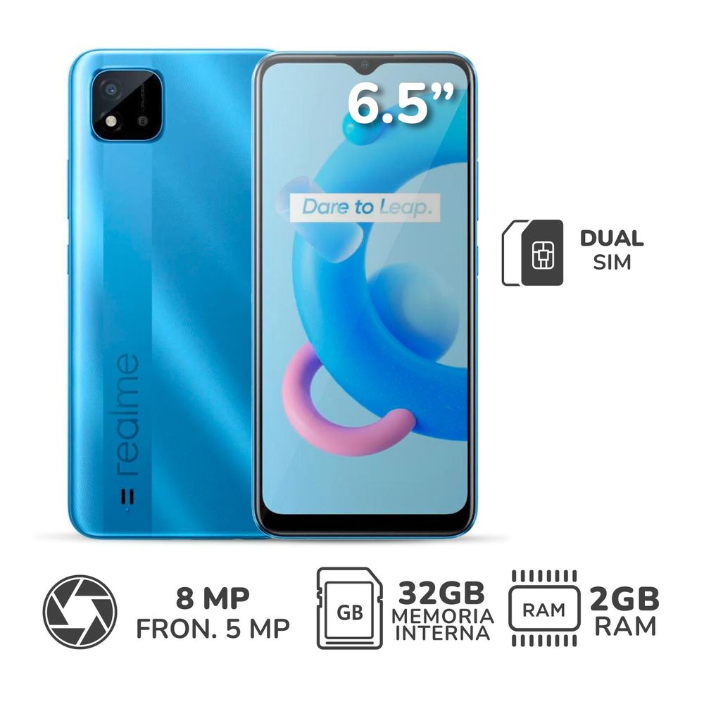 Celular Realme C11 6.5"" 2GB RAM 32GB Lake Blue
