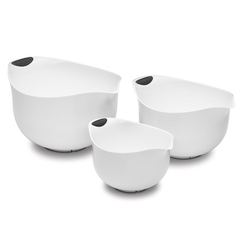 Juego de 3 Bowls Blanco Para Mezclar Cuisinart