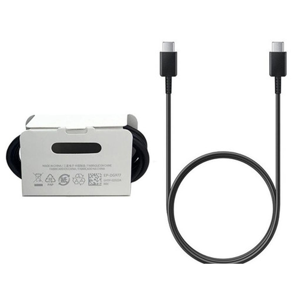 Cable Samsung 1 Metro Usb Tipo C a Tipo C Note 10 A70 A80 A90 S20 Negro