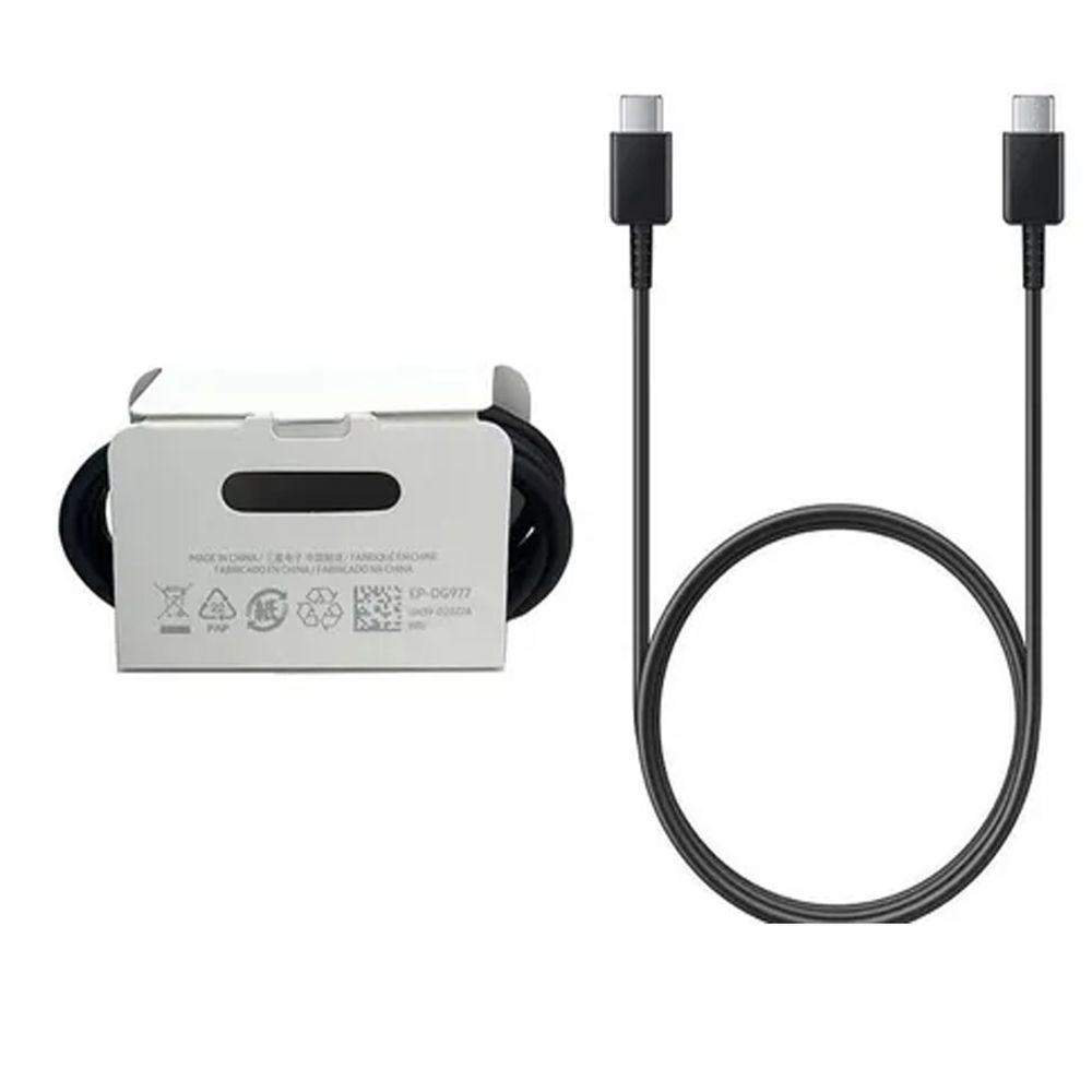 Cable Samsung Tipo C-C SuperCharge Note 10. S20. S21 Note 20 Ultra Negro