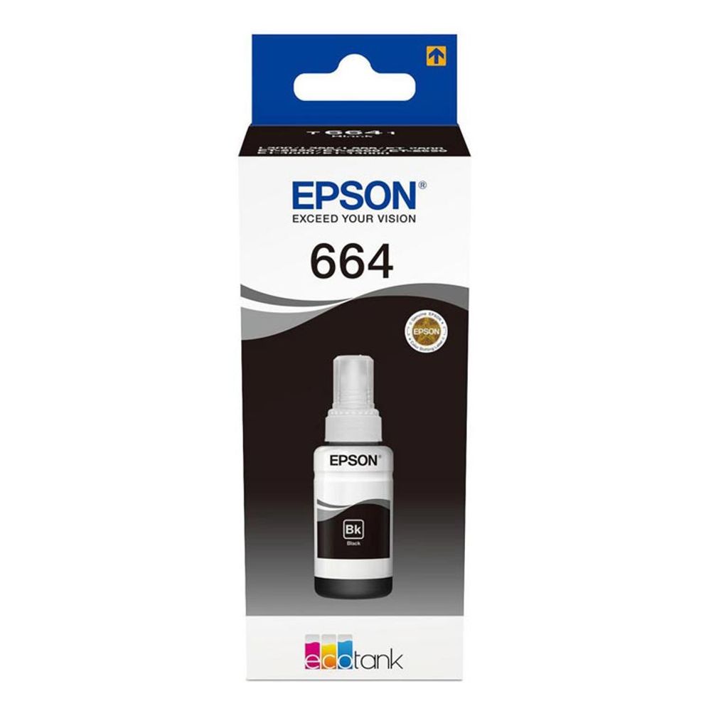 Tinta 664 Negro Para Epson Compatible - Jetlife | Knasta Chile