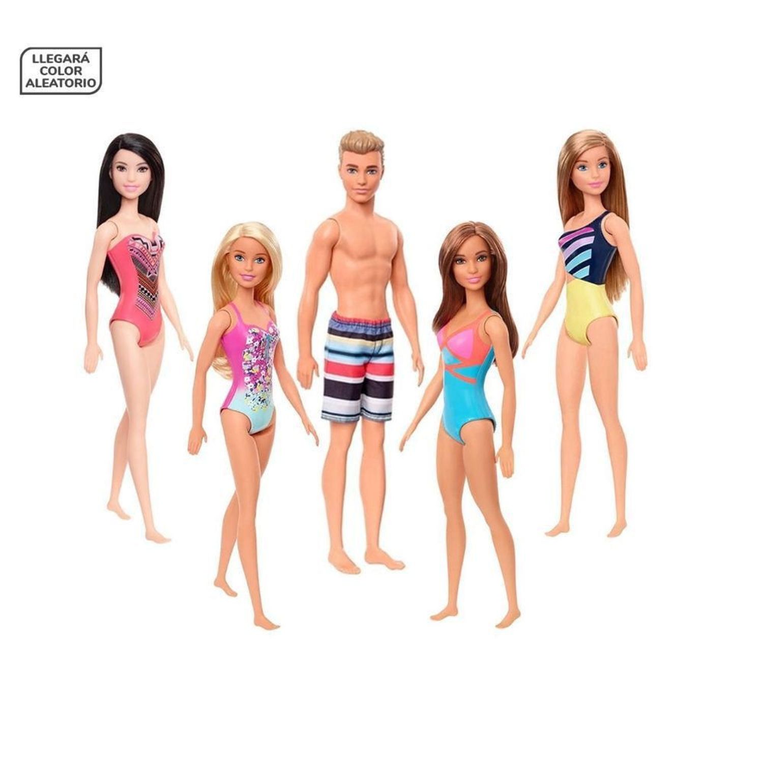 Muneca Barbie Dia De Playa Surtido Ghh38  - Oechsle