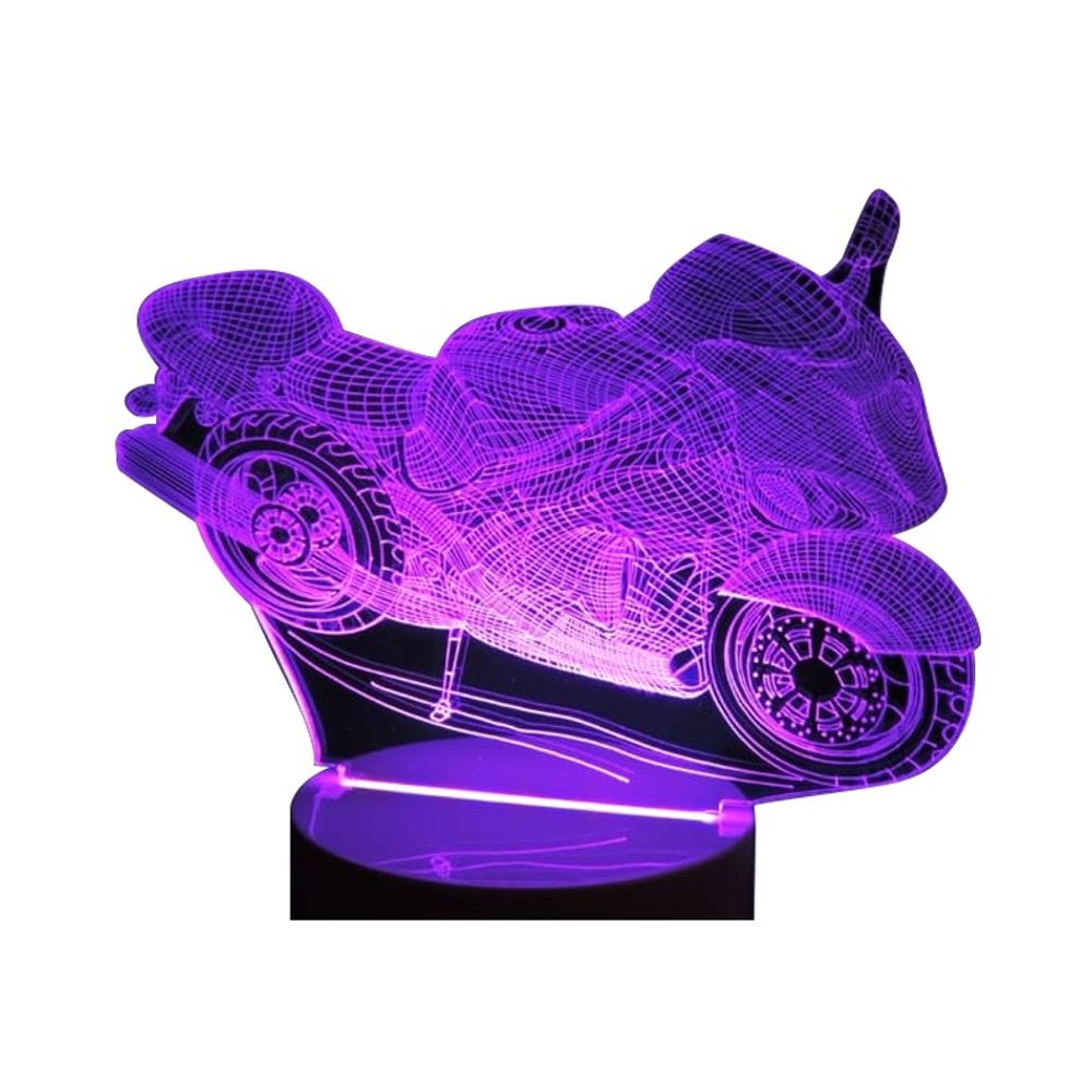 Lampara Led 3D Creative Light Motocicleta