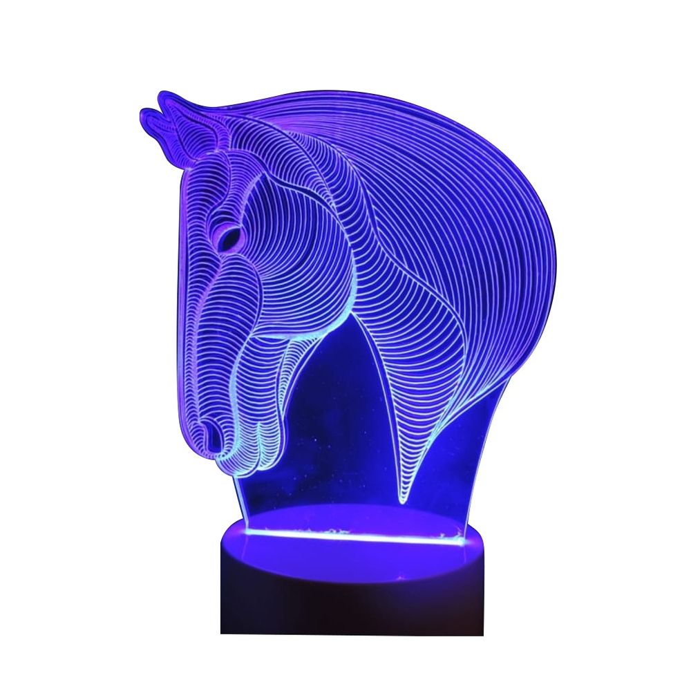 Lampara Led 3D Creative Light Diseno Caballo
